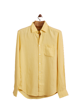 Linen Shirt, Yellow-Skjorter-Portuguese Flannel-Motorious Copenhagen