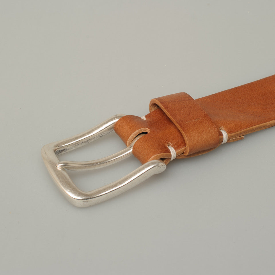 Vintage Flintholm, 40mm leather belt, Cognac-Bælter-Baunbaek og Lyn-Motorious Copenhagen