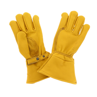 Leather Gloves Doublés, CE motorcycle approved, Gold-Handsker-Kytone-Motorious Copenhagen