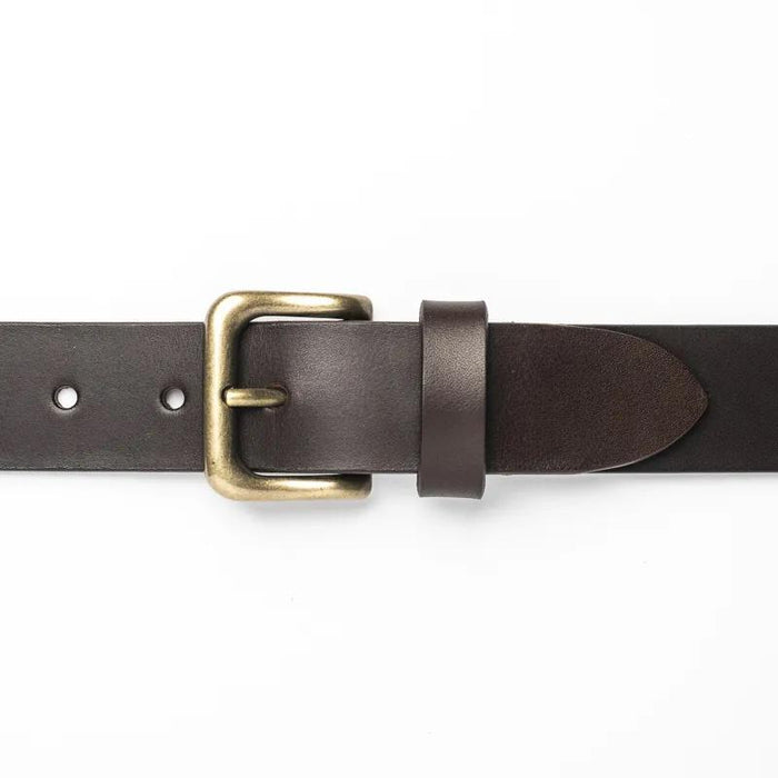 Tankefuld, 35mm leather belt, Brown-Bælter-Baunbaek og Lyn-Motorious Copenhagen
