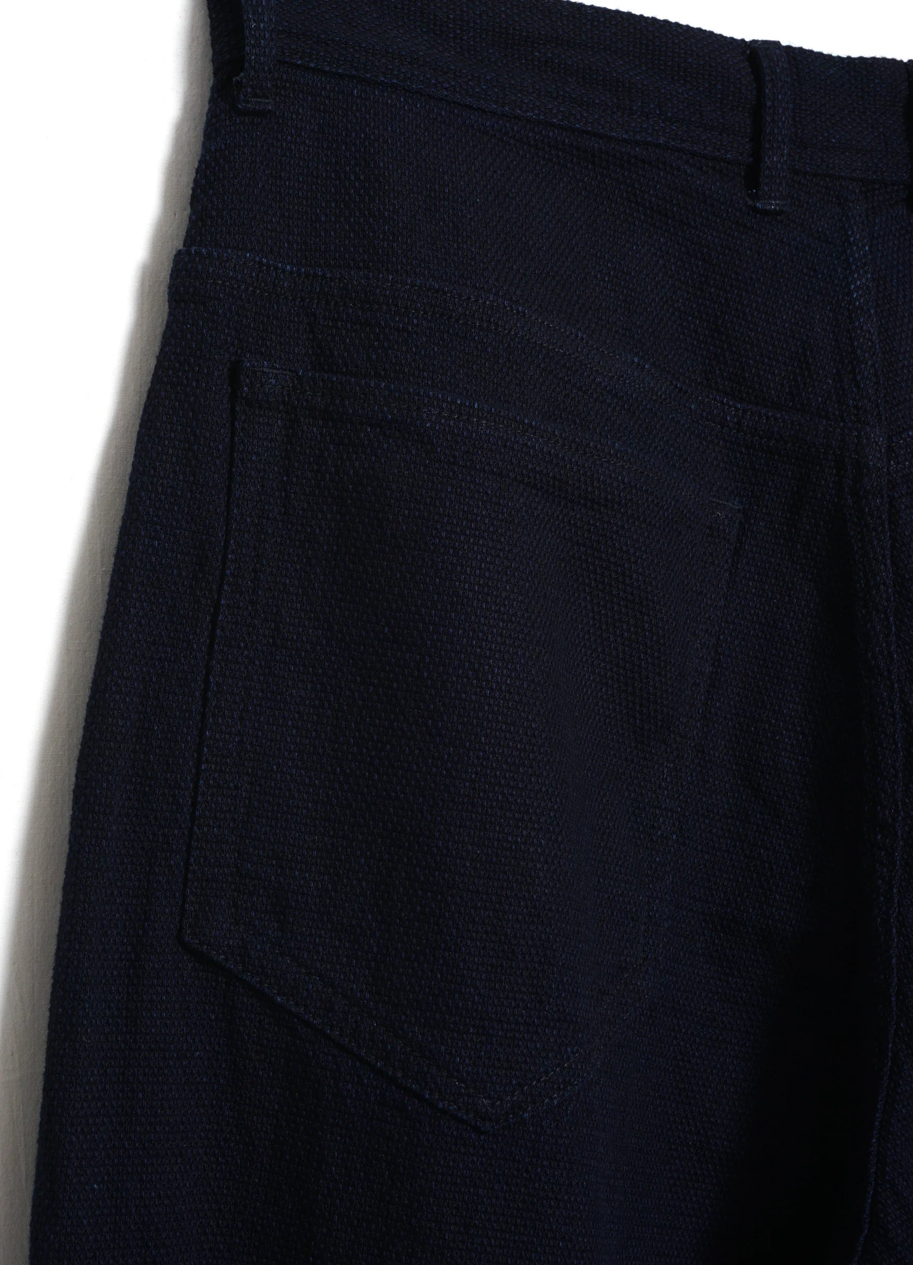 Robby, Wide Cut Trousers, Dobby Indigo