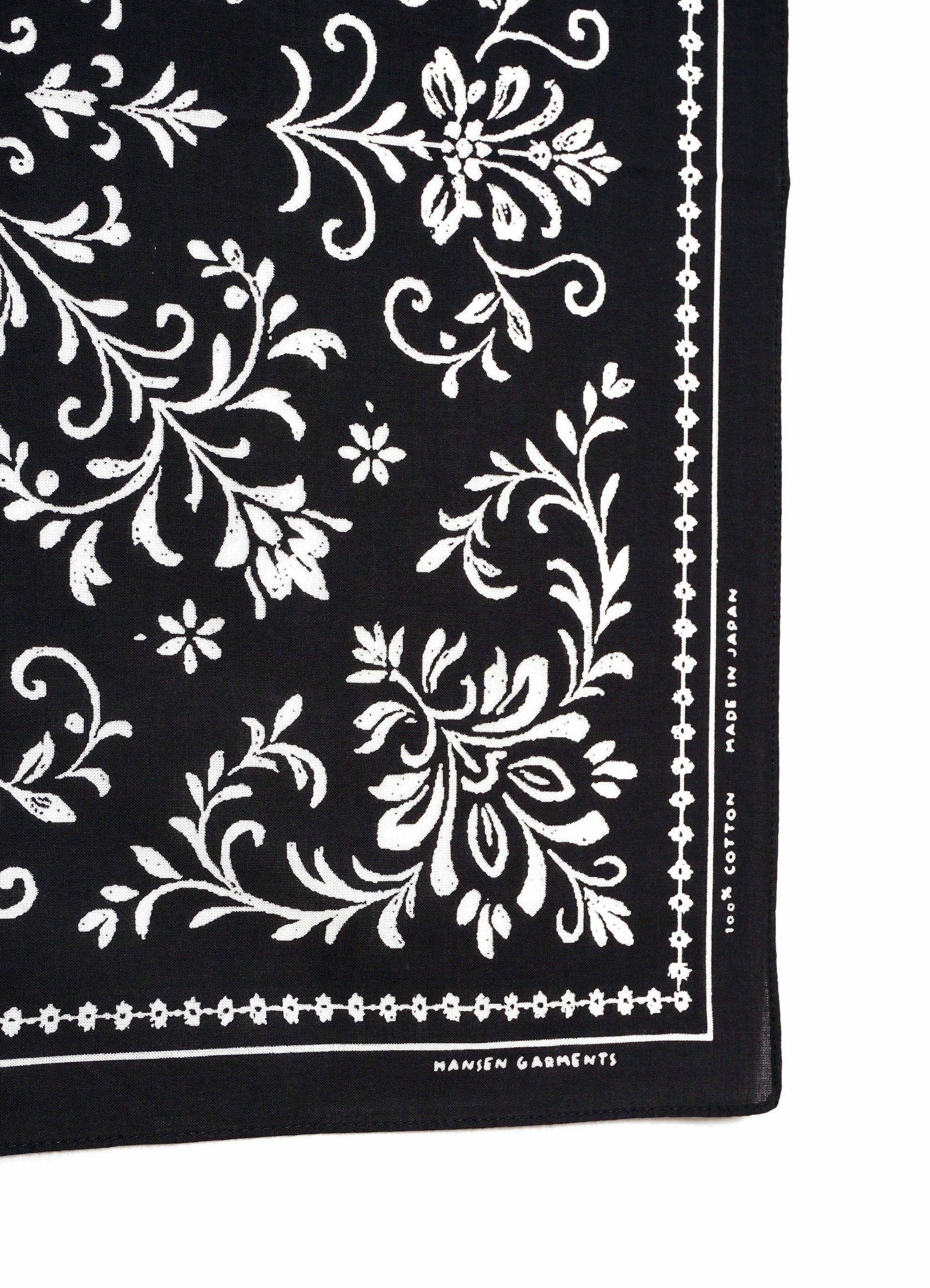 Bunad Bandana, Screen Print, Black