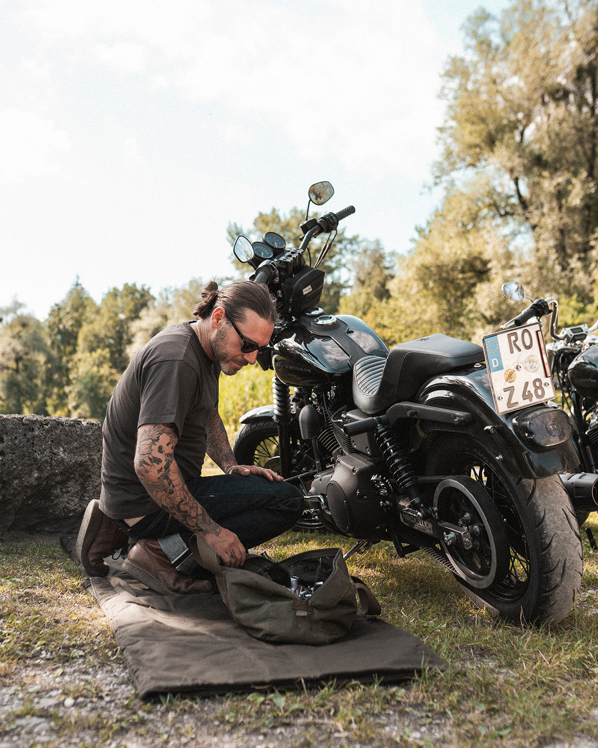 1965 Survival Blanket, Waxed Olive-Tæpper-Pike Brothers-Motorious Copenhagen