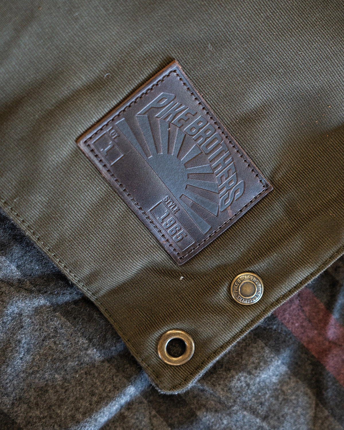 1965 Survival Blanket, Waxed Olive-Tæpper-Pike Brothers-Motorious Copenhagen