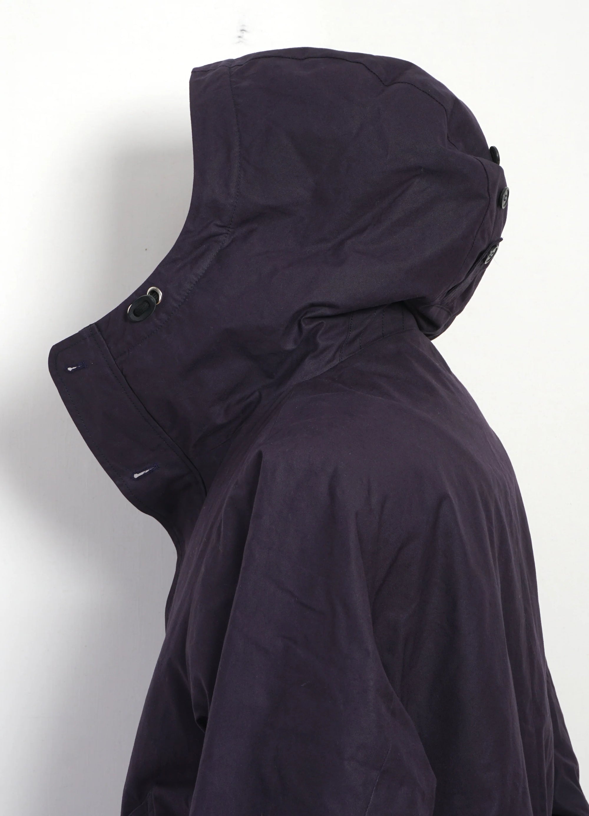 Rasmus, Waxed Parka with Zipper, Deep Blue