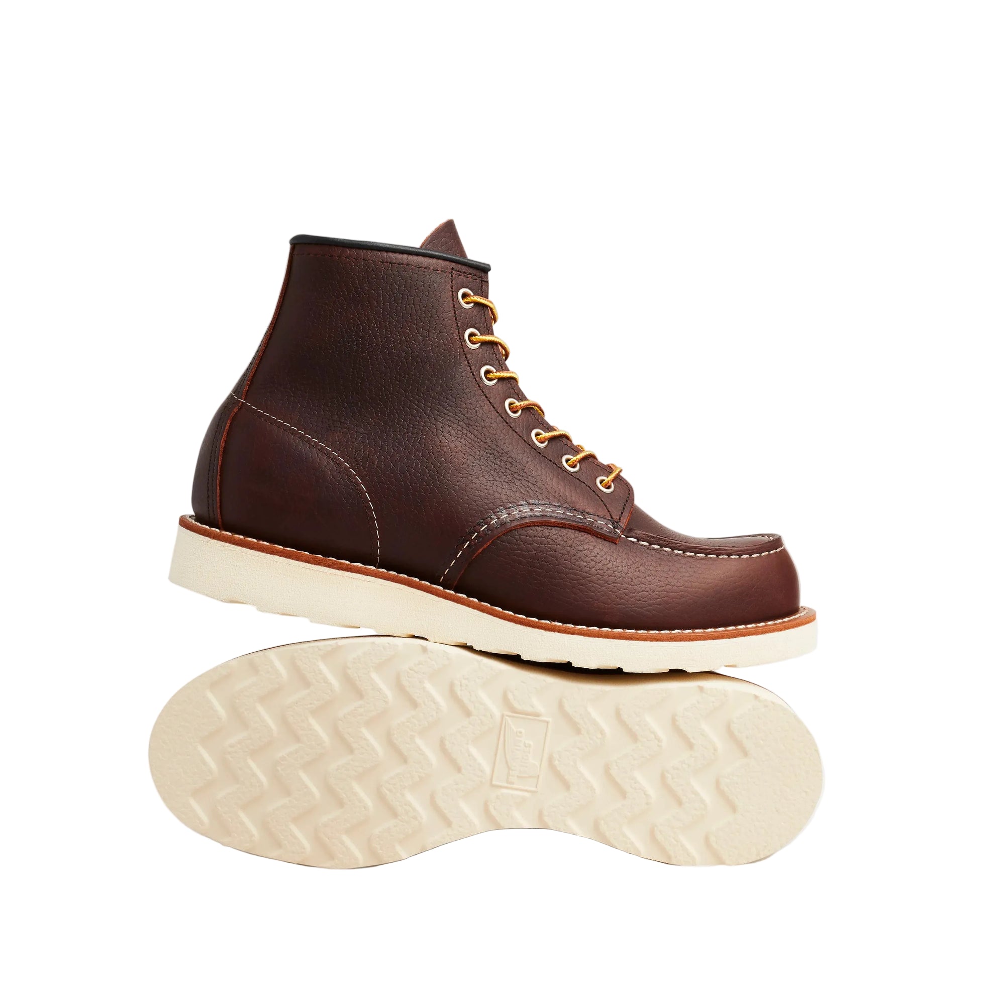 6" Classic MOC, Briar Oil Slick Leather, Style no. 8138, Oil Tanned-Sko og støvler-Red Wing Shoes-Motorious Copenhagen