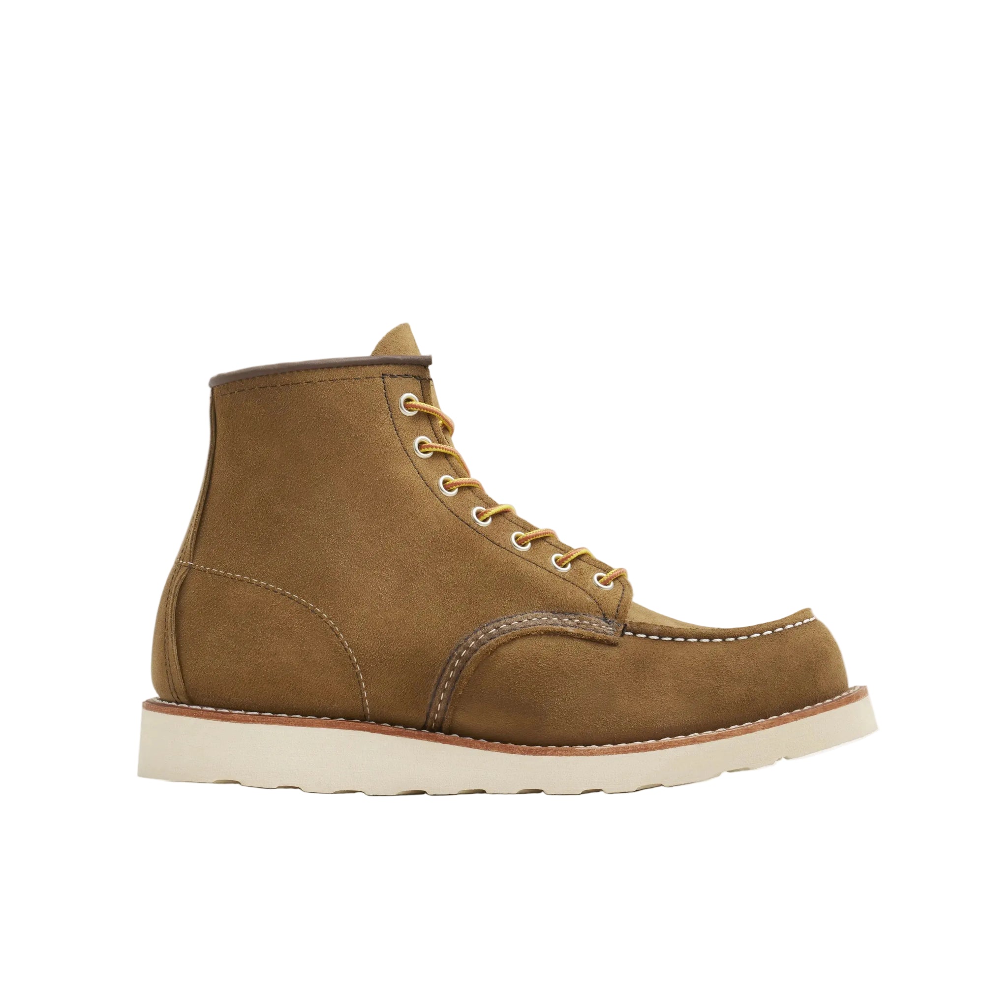 6" Classic MOC, Nubuck/Suede leather, Style no. 8881, Olive-Sko og støvler-Red Wing Shoes-Motorious Copenhagen