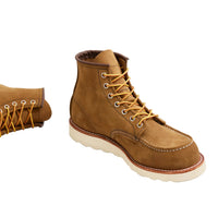 6" Classic MOC, Nubuck/Suede leather, Style no. 8881, Olive-Sko og støvler-Red Wing Shoes-Motorious Copenhagen
