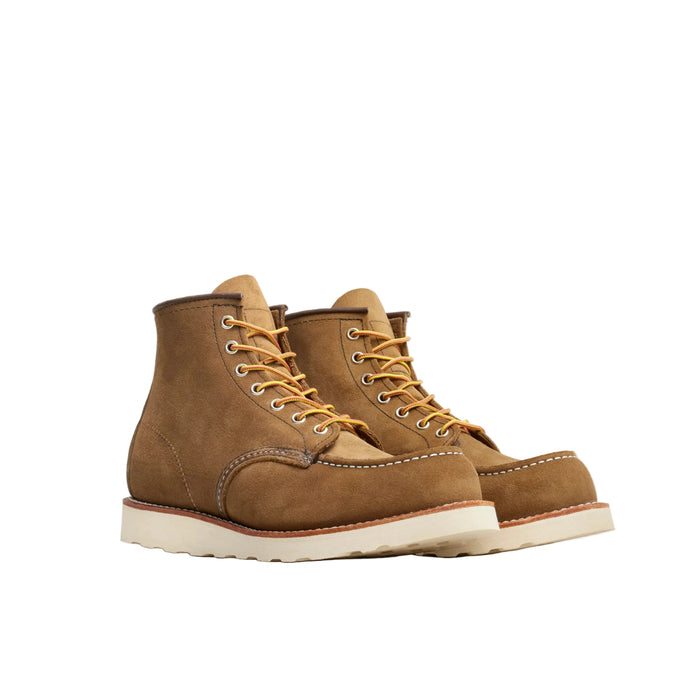 6" Classic MOC, Nubuck/Suede leather, Style no. 8881, Olive-Sko og støvler-Red Wing Shoes-Motorious Copenhagen