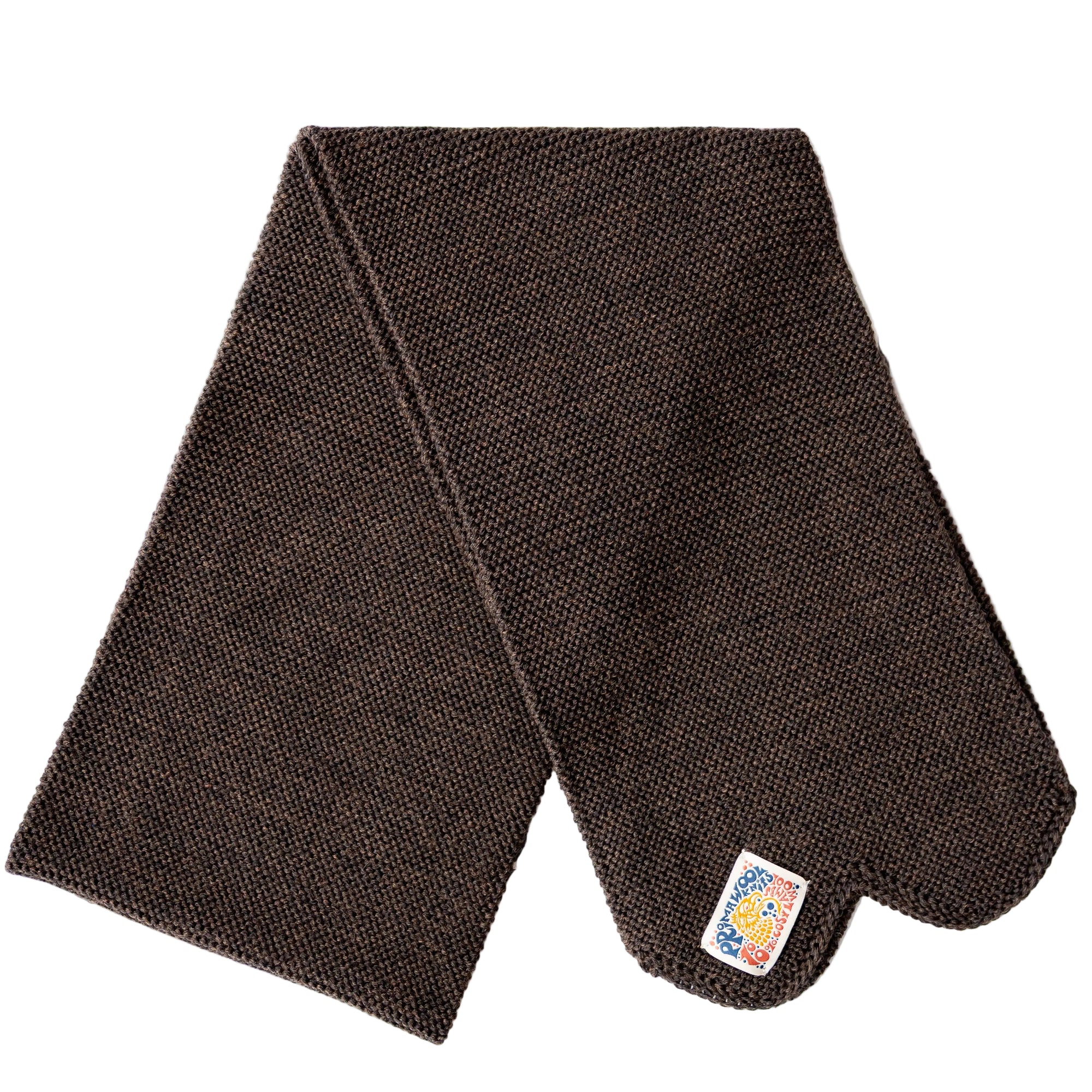 Chilcoot Scarf, Merino Wool, Brown Melange