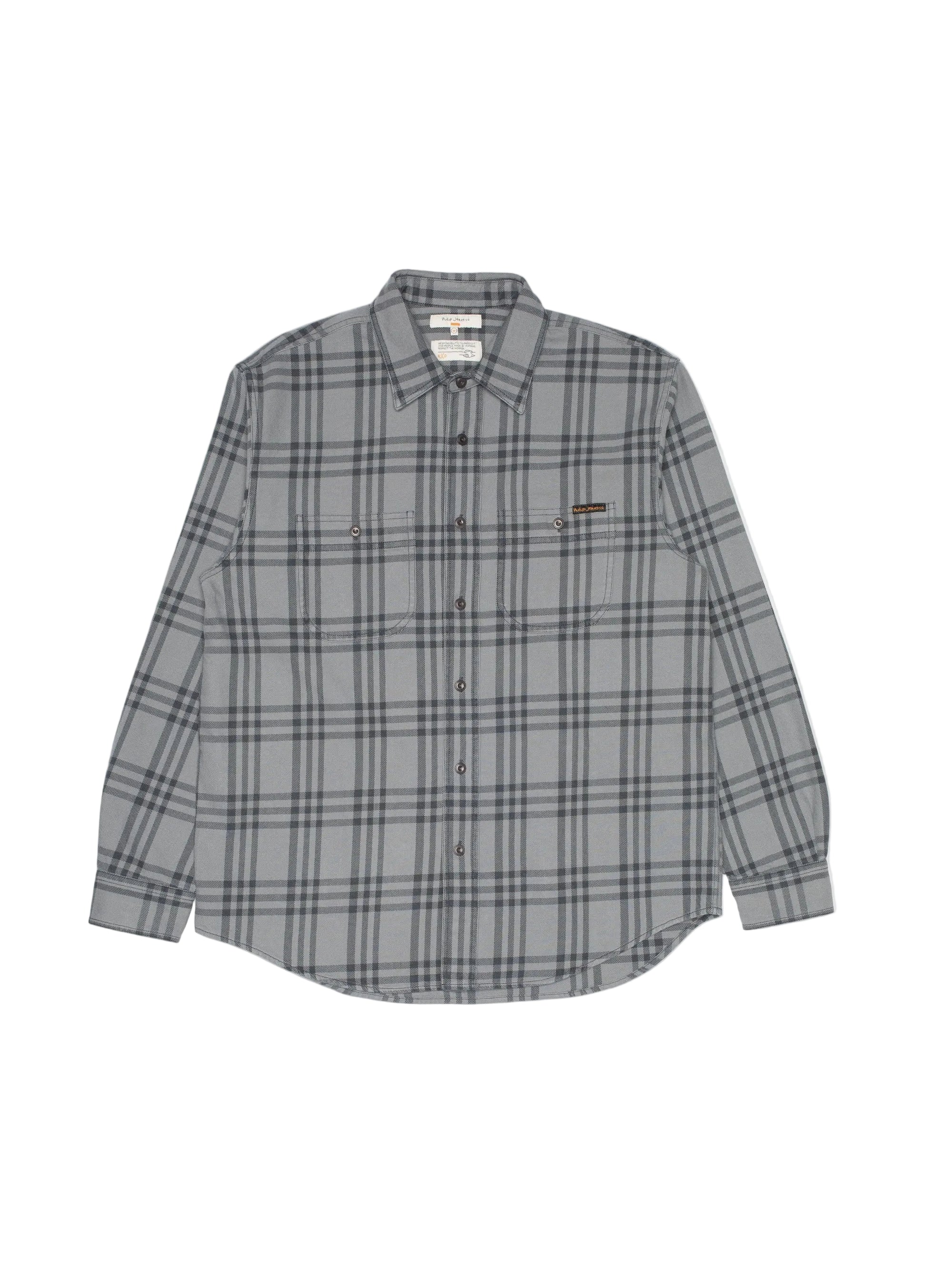 Julian Shirt, Check, Grey