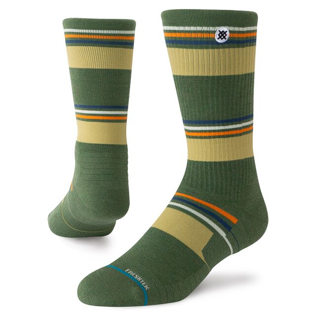 Walton Hike, Light Crew Sock, Green