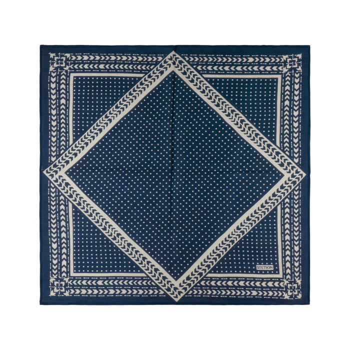 Abstract Geometric Bandana, Navy-Halstørklæder-Stetson-Motorious Copenhagen