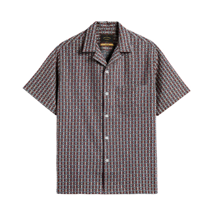 Abstract Tile, Short Sleeve Shirt-Skjorter-Portuguese Flannel-Motorious Copenhagen