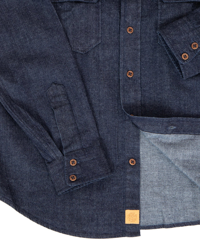 Alamo Shirt, 8oz Denim, Indigo-Skjorter-IndigoFera-Motorious Copenhagen