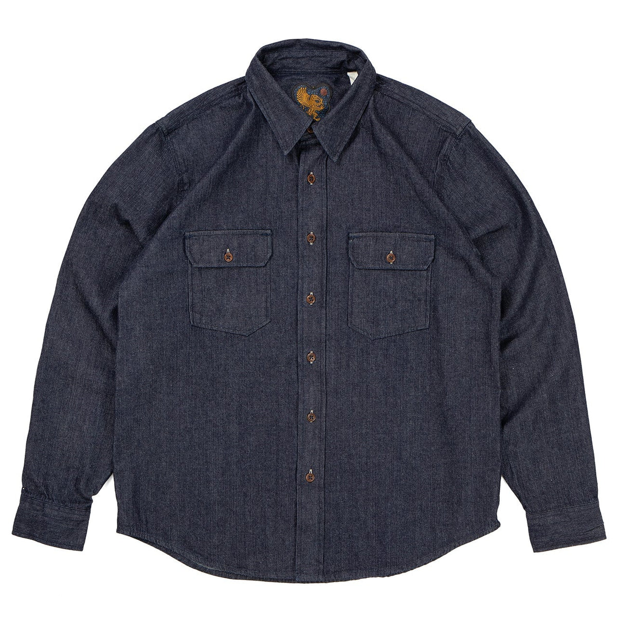 Alamo Shirt, 8oz Denim, Indigo-Skjorter-IndigoFera-Motorious Copenhagen