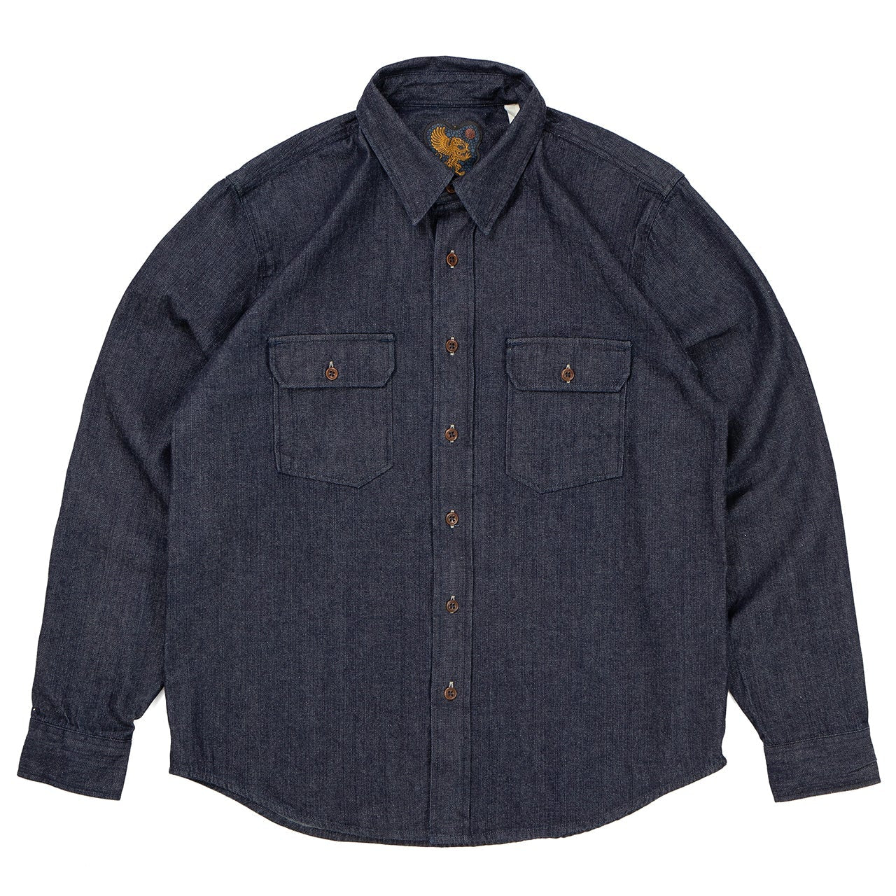Alamo Shirt, 8oz Denim, Indigo-Skjorter-IndigoFera-Motorious Copenhagen