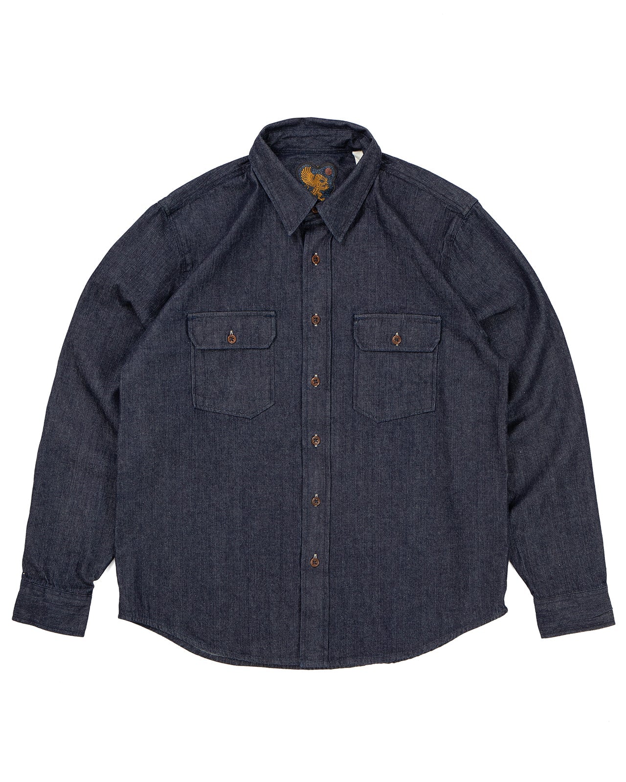 Alamo Shirt, 8oz Denim, Indigo-Skjorter-IndigoFera-Motorious Copenhagen