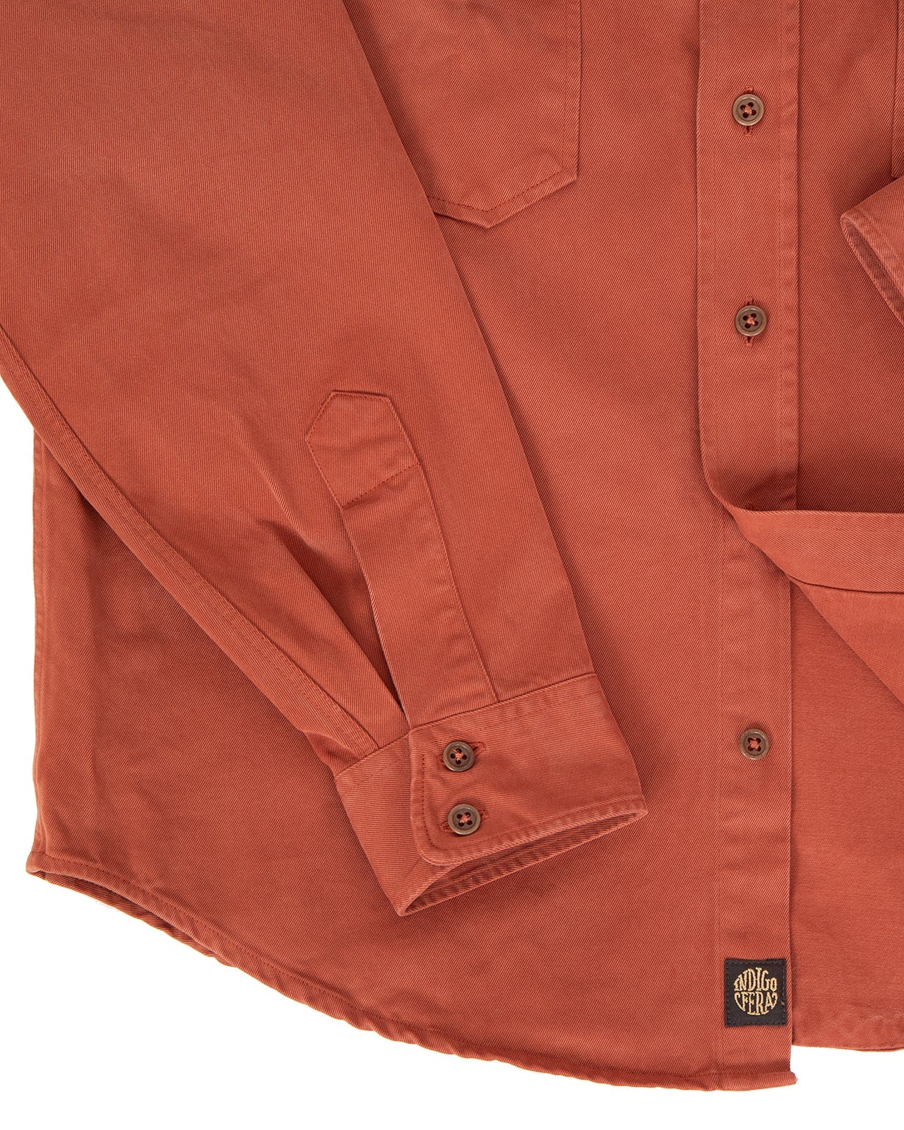 Alamo Shirt, Cotton Twill, Auburn-Skjorter-IndigoFera-Motorious Copenhagen