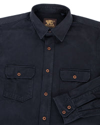 Alamo Shirt, Cotton Twill, Marshall Black-Skjorter-IndigoFera-Motorious Copenhagen