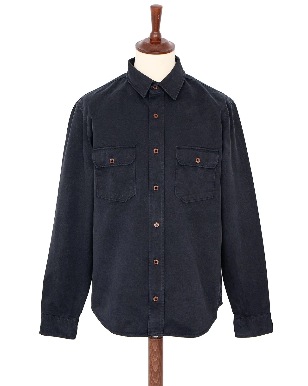 Alamo Shirt, Cotton Twill, Marshall Black-Skjorter-IndigoFera-Motorious Copenhagen