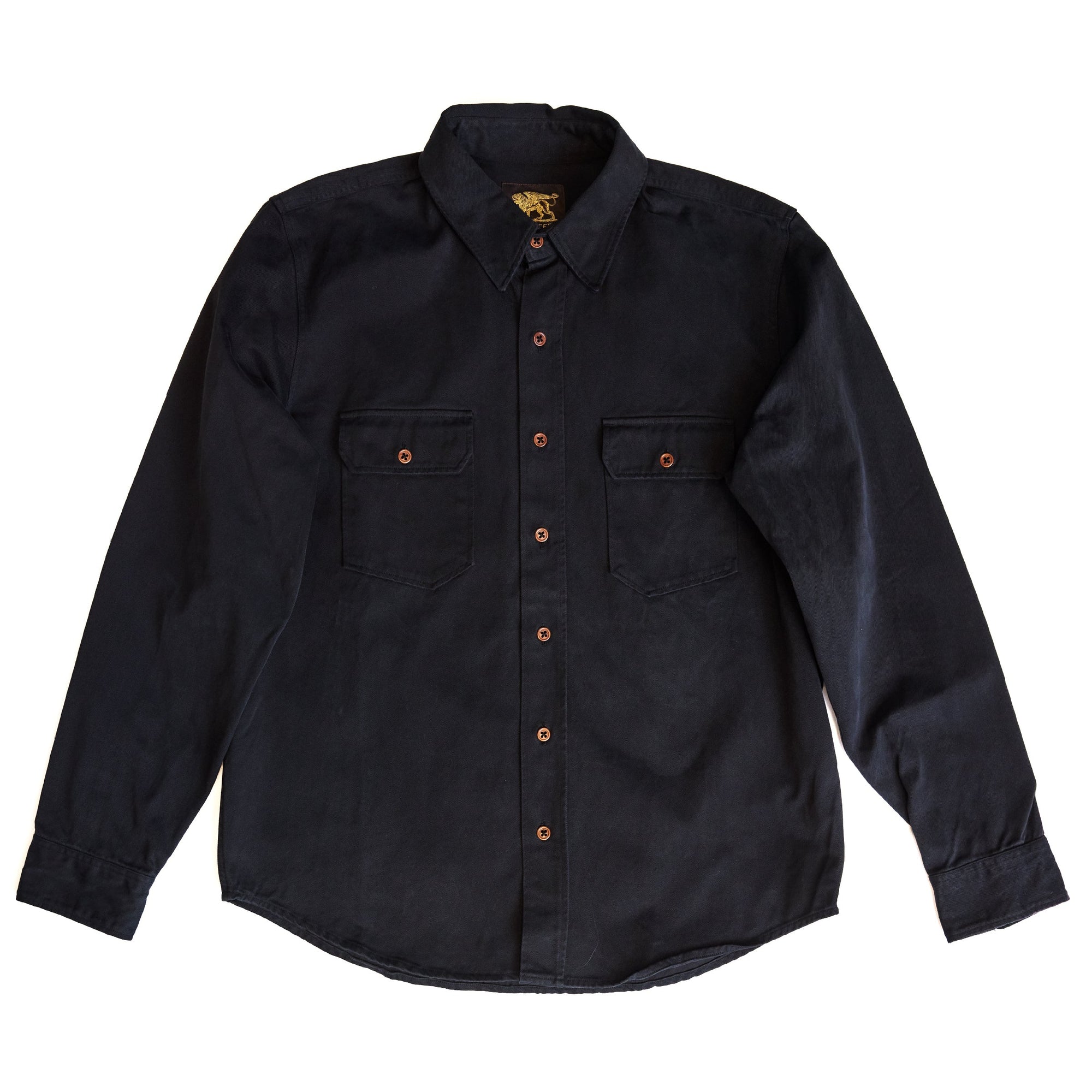 Alamo Shirt, Cotton Twill, Marshall Black-Skjorter-IndigoFera-Motorious Copenhagen