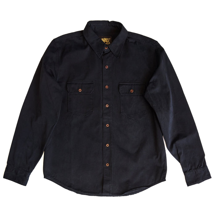Alamo Shirt, Cotton Twill, Marshall Black-Skjorter-IndigoFera-Motorious Copenhagen