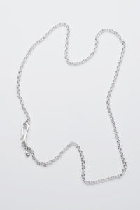 Anchor Chain Hook Necklace, Silver-Ringe og Halskæder-O.P. Jewellery-Motorious Copenhagen