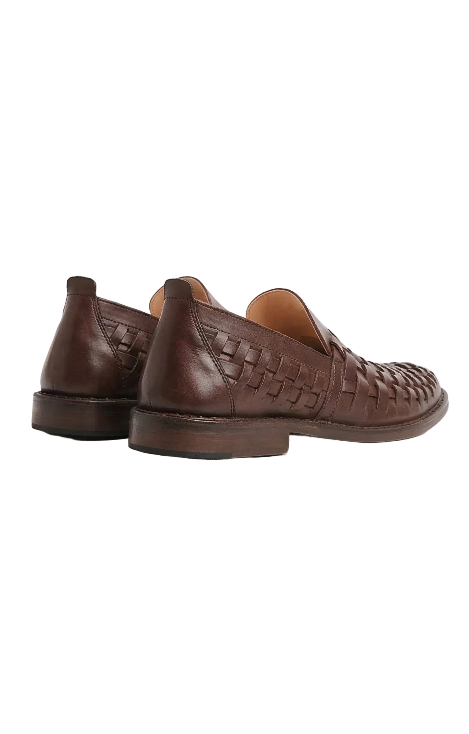 Arakflex Wowen Leather Loafers, 405 Brown-Sko og støvler-Astorflex-Motorious Copenhagen