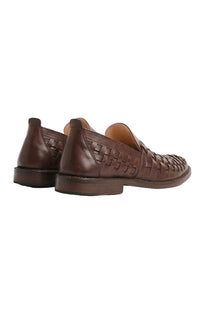 Arakflex Wowen Leather Loafers, 405 Brown-Sko og støvler-Astorflex-Motorious Copenhagen