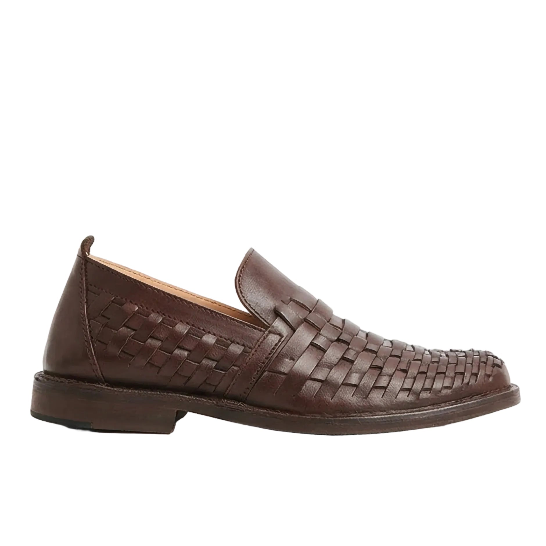 Arakflex Wowen Leather Loafers, 405 Brown-Sko og støvler-Astorflex-Motorious Copenhagen