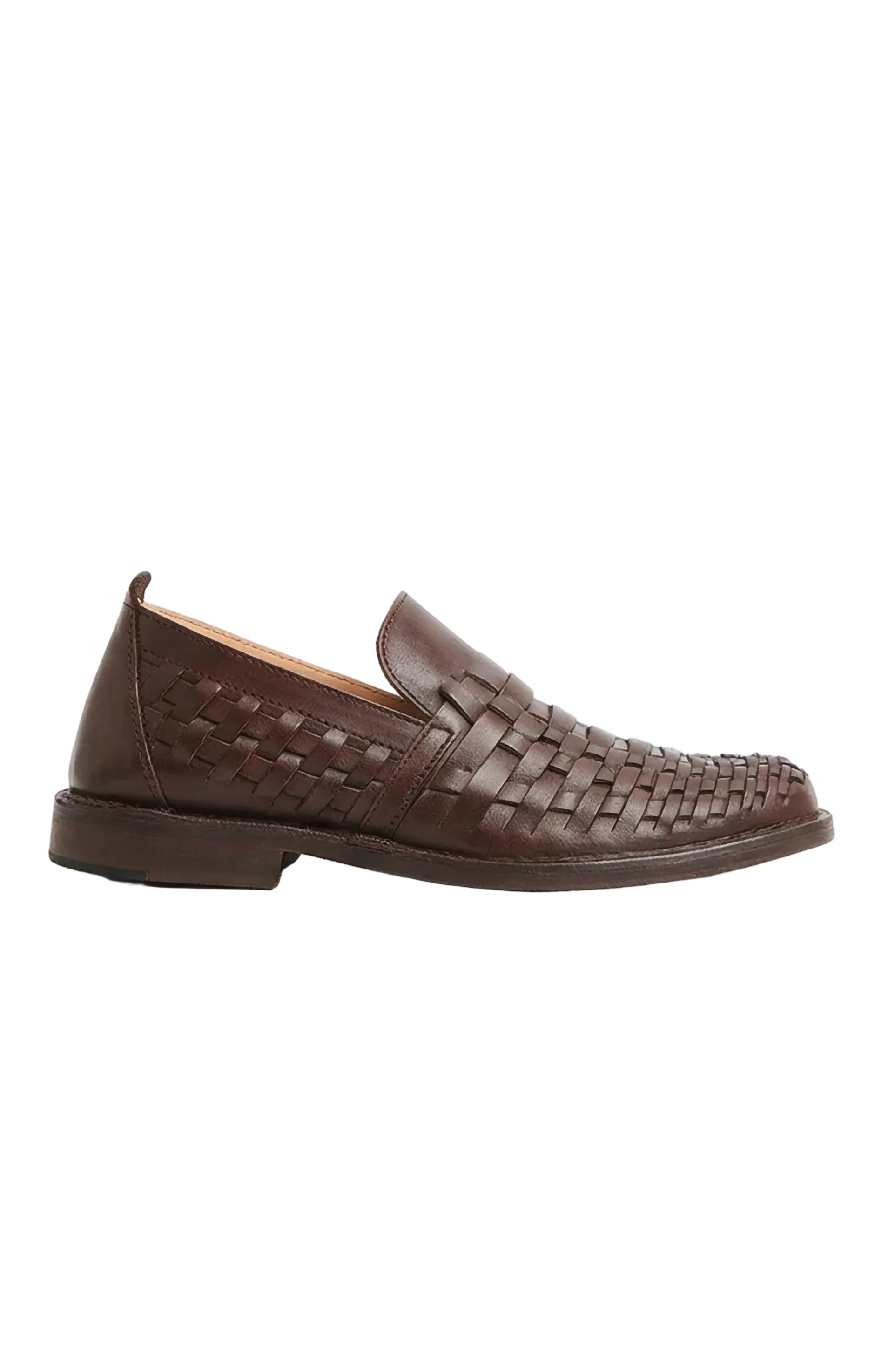 Arakflex Wowen Leather Loafers, 405 Brown-Sko og støvler-Astorflex-Motorious Copenhagen