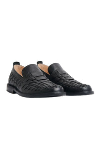 Arakflex Wowen Leather Loafers, 900 Black (Nero)-Sko og støvler-Astorflex-Motorious Copenhagen