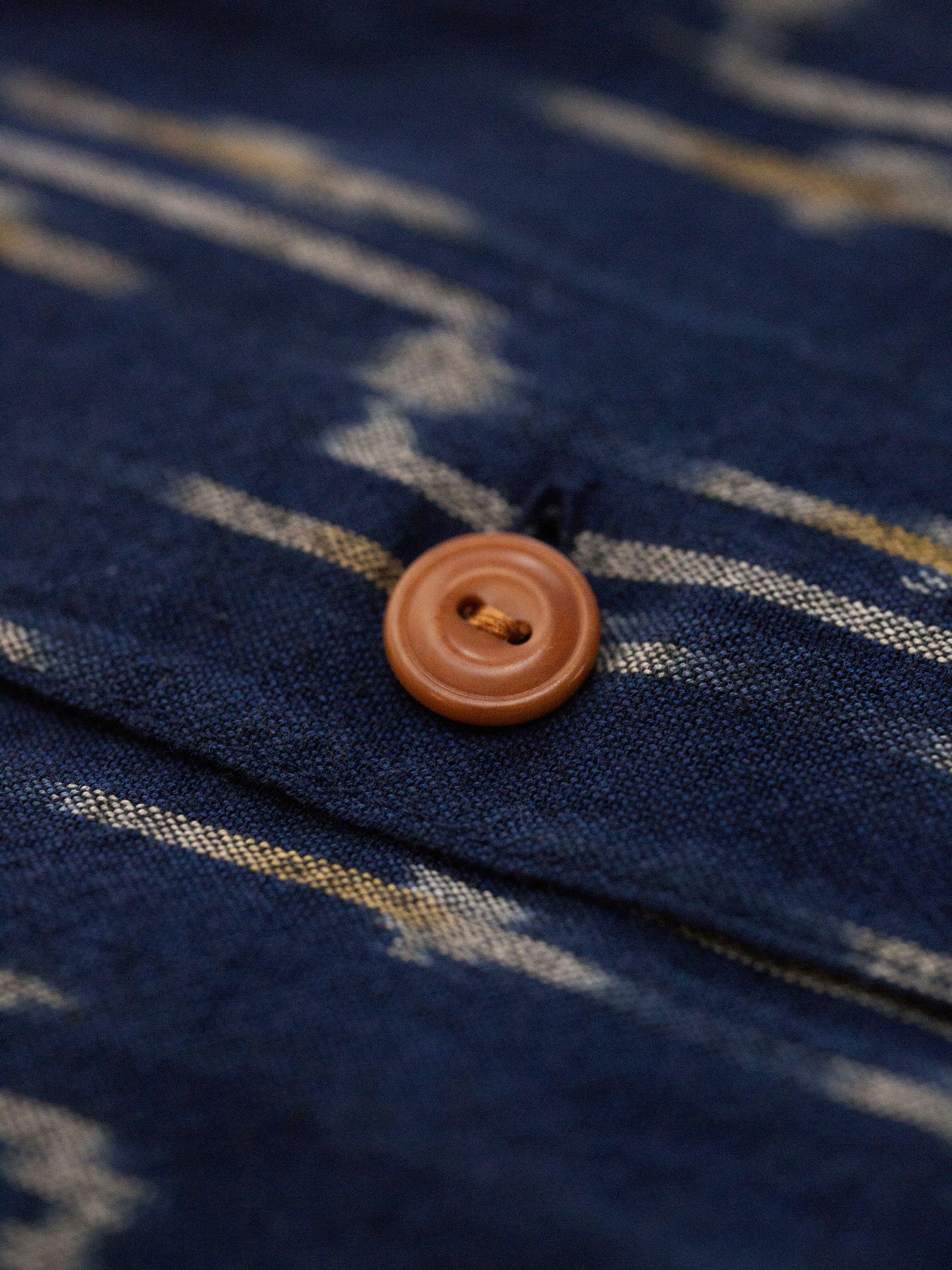 Arvid Ikat Shirt, Blueberry-Skjorter-Nudie Jeans-Motorious Copenhagen
