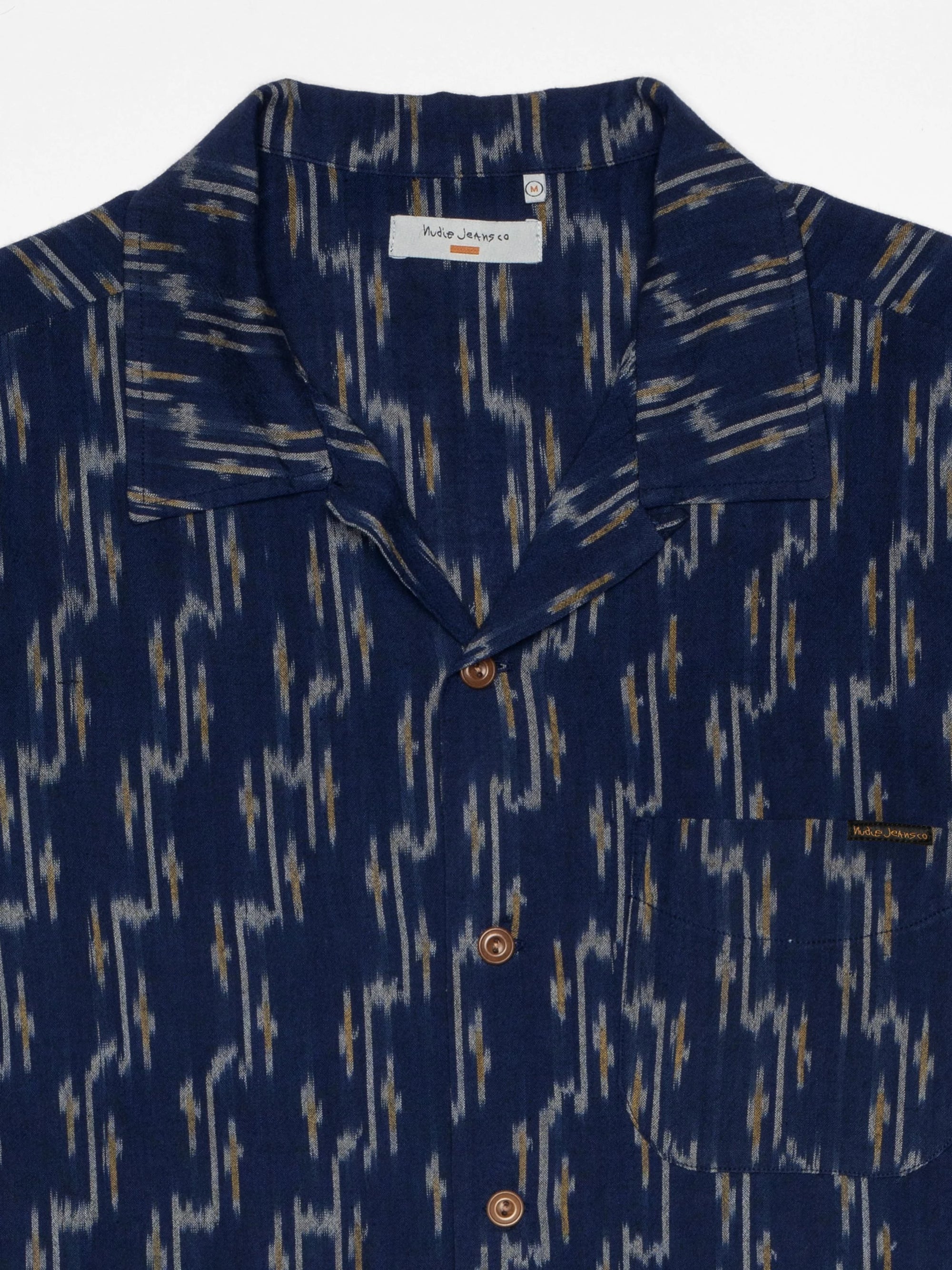 Arvid Ikat Shirt, Blueberry-Skjorter-Nudie Jeans-Motorious Copenhagen