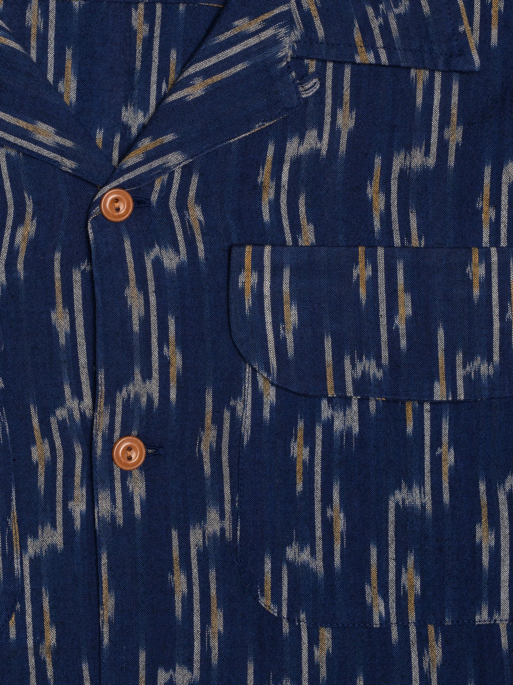 Arvid Ikat Shirt, Blueberry-Skjorter-Nudie Jeans-Motorious Copenhagen