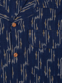 Arvid Ikat Shirt, Blueberry-Skjorter-Nudie Jeans-Motorious Copenhagen