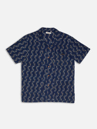 Arvid Ikat Shirt, Blueberry-Skjorter-Nudie Jeans-Motorious Copenhagen