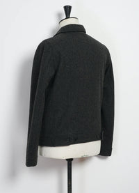 Atlas, Short Wool Felt Jacket, Grey Melange-Jakker-Hansen Garments-Motorious Copenhagen