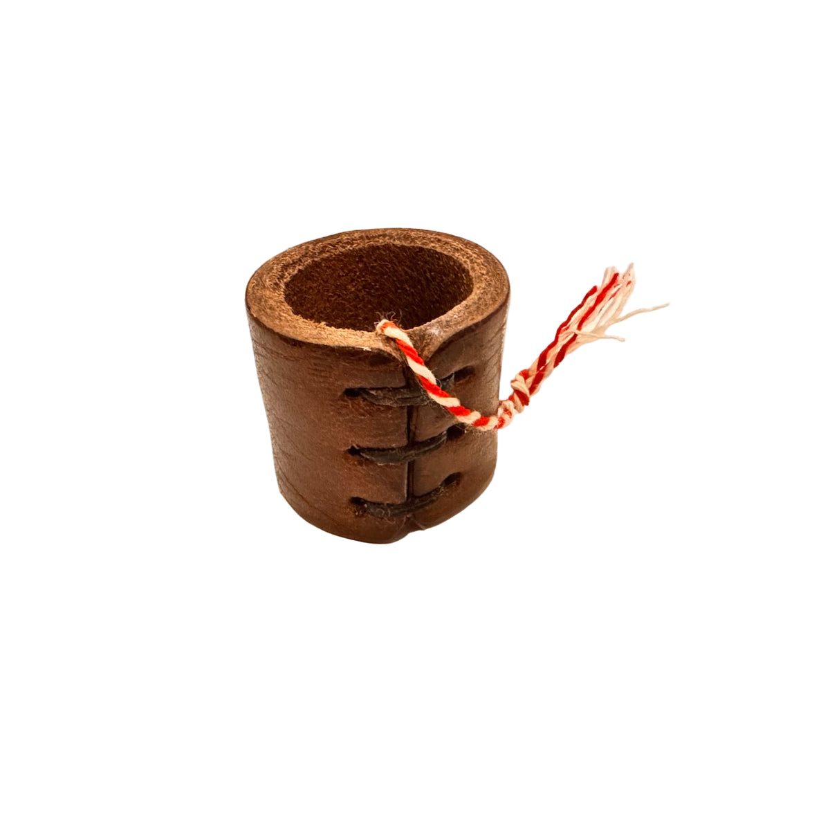 Bandana Holder, Leather, Brown-Halstørklæder-Baunbaek og Lyn-Motorious Copenhagen