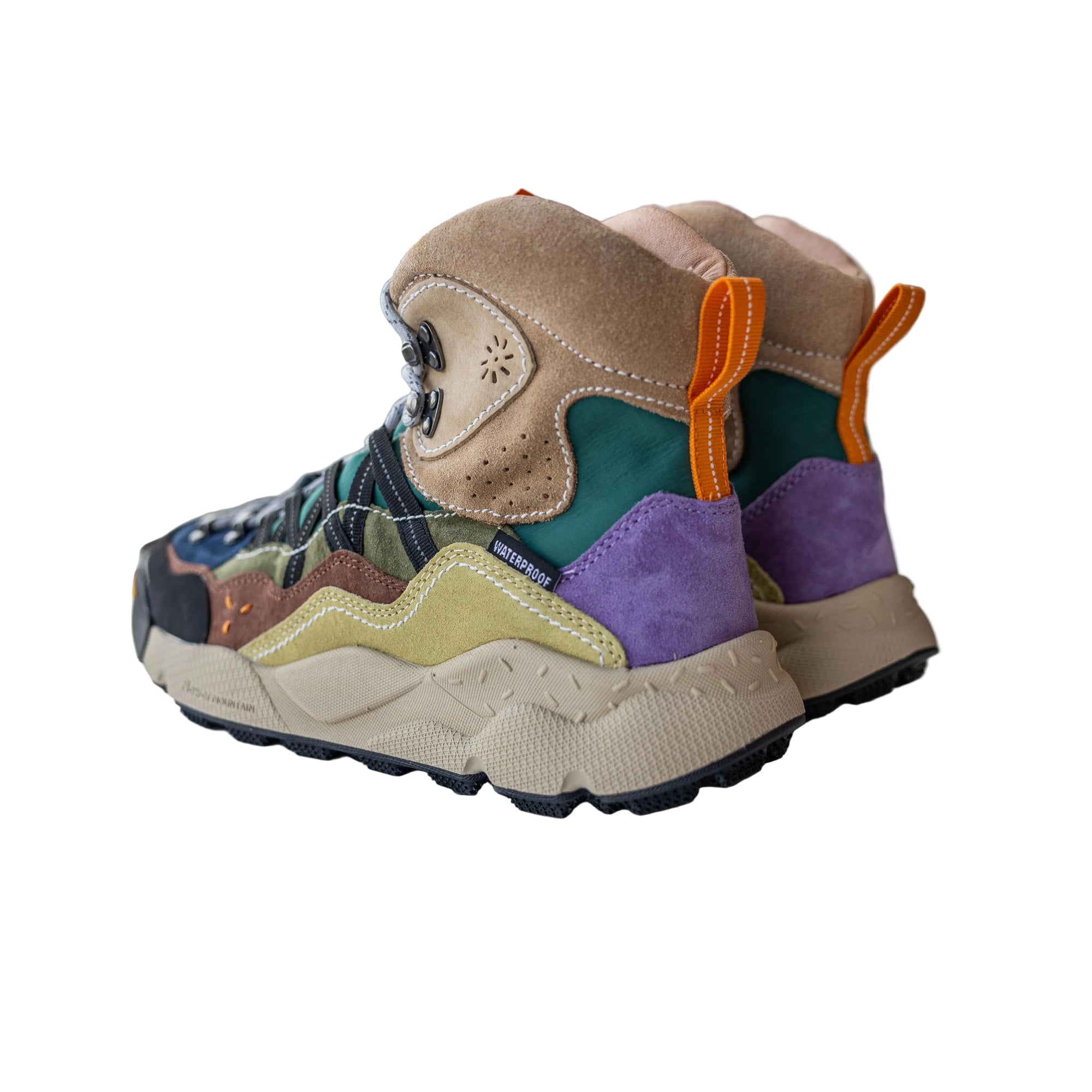 Bankei, High-top Sneakers, Unisex, Black/Navy/Brown-Sko og støvler-Flower Mountain-Motorious Copenhagen