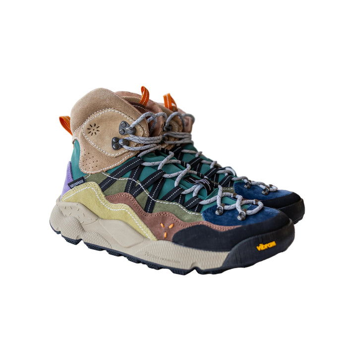 Bankei, High-top Sneakers, Unisex, Black/Navy/Brown-Sko og støvler-Flower Mountain-Motorious Copenhagen