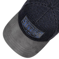 Baseball Cap, Goat Suede/Wool, Blue/Grey-Hatte og Caps-Stetson-Motorious Copenhagen