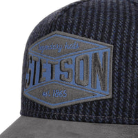 Baseball Cap, Goat Suede/Wool, Blue/Grey-Hatte og Caps-Stetson-Motorious Copenhagen