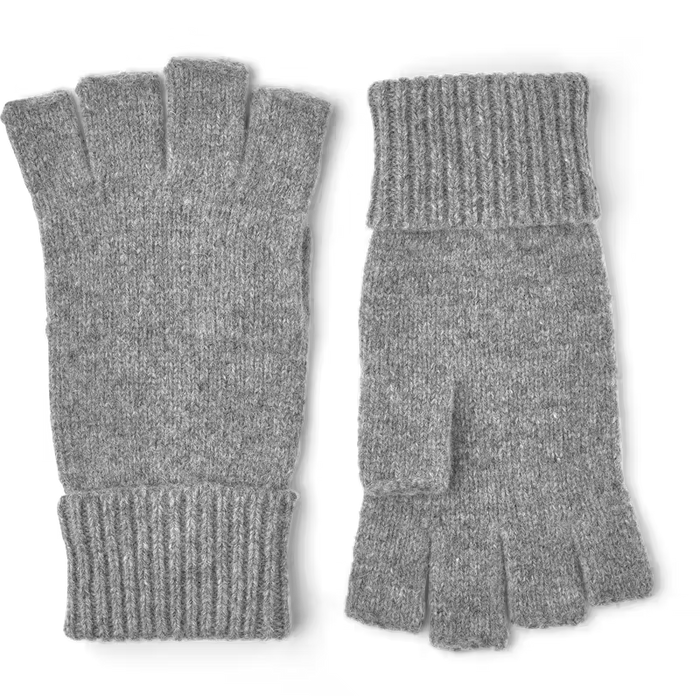 Basic Wool Half Finger, Grey-Handsker-Hestra-Motorious Copenhagen