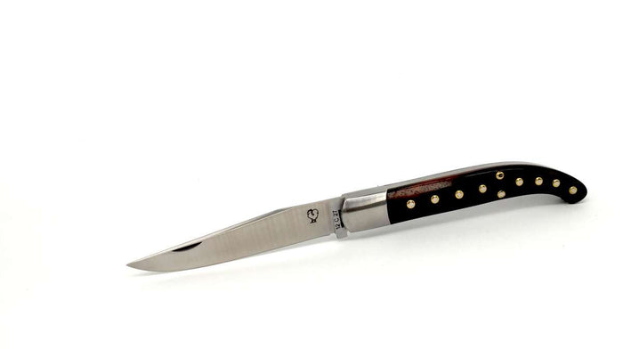 Basque-Yatagan, French pocket knife, Macassar Ebony Handle-Knive og Værktøj-Passion France-Motorious Copenhagen