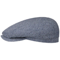 Belfast Silk Flat Cap, Blue-Hatte og Caps-Stetson-Motorious Copenhagen