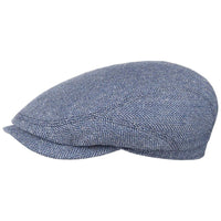 Belfast Silk Flat Cap, Blue-Hatte og Caps-Stetson-Motorious Copenhagen