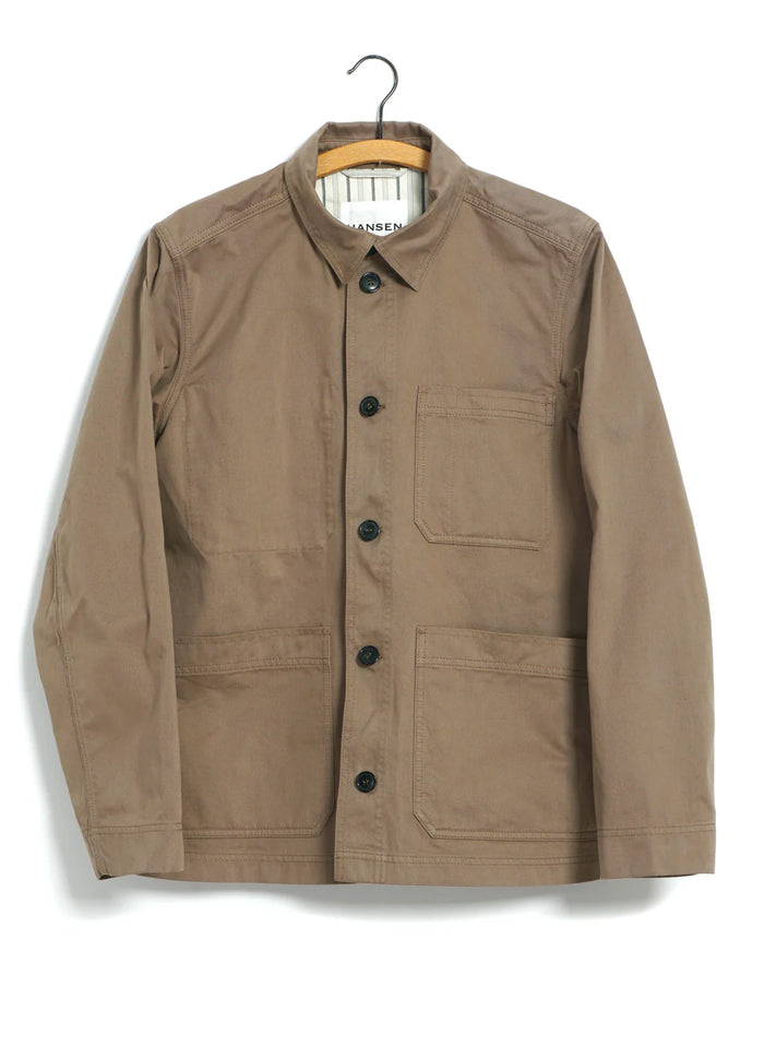 Bendik, Workwear jacket, Beige-Blazere-Hansen Garments-Motorious Copenhagen