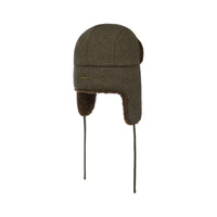 Bomber Aviator Hat, Wool Jersey, Olive-Hatte og Caps-Stetson-Motorious Copenhagen